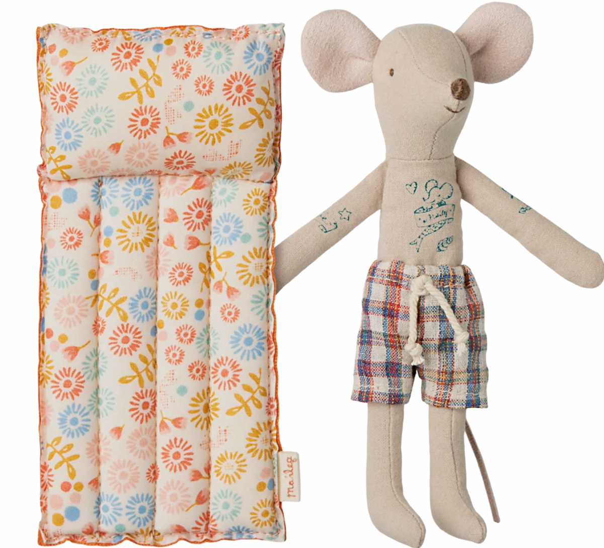 Beach Mouse with Air Mattress, Dad - Flower