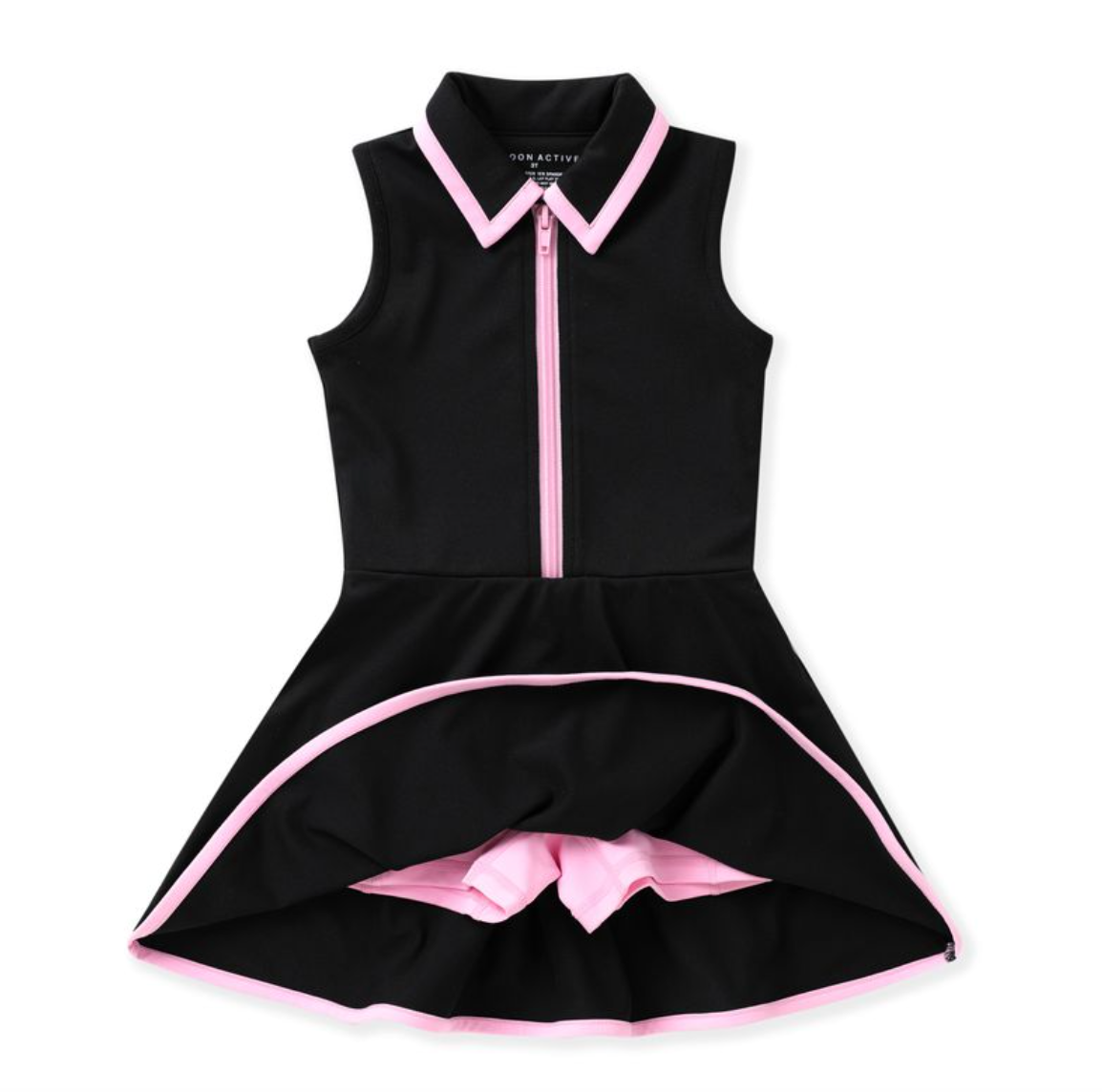 Courtside Black Tennis Dress
