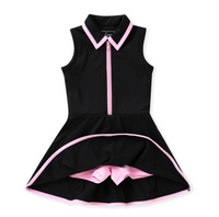 Courtside Black Tennis Dress