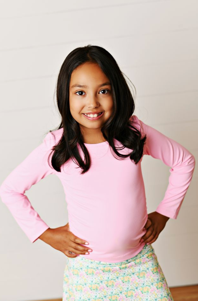 Bubble Gum Pink Ruched Top