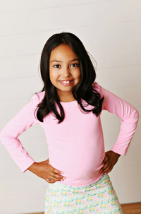 Bubble Gum Pink Ruched Top