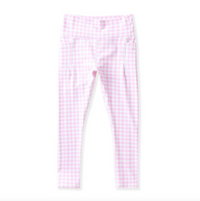 Pink Gingham Active Leggings