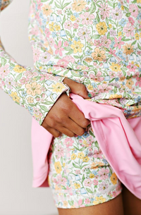 Pink Boho Tennis Skirt