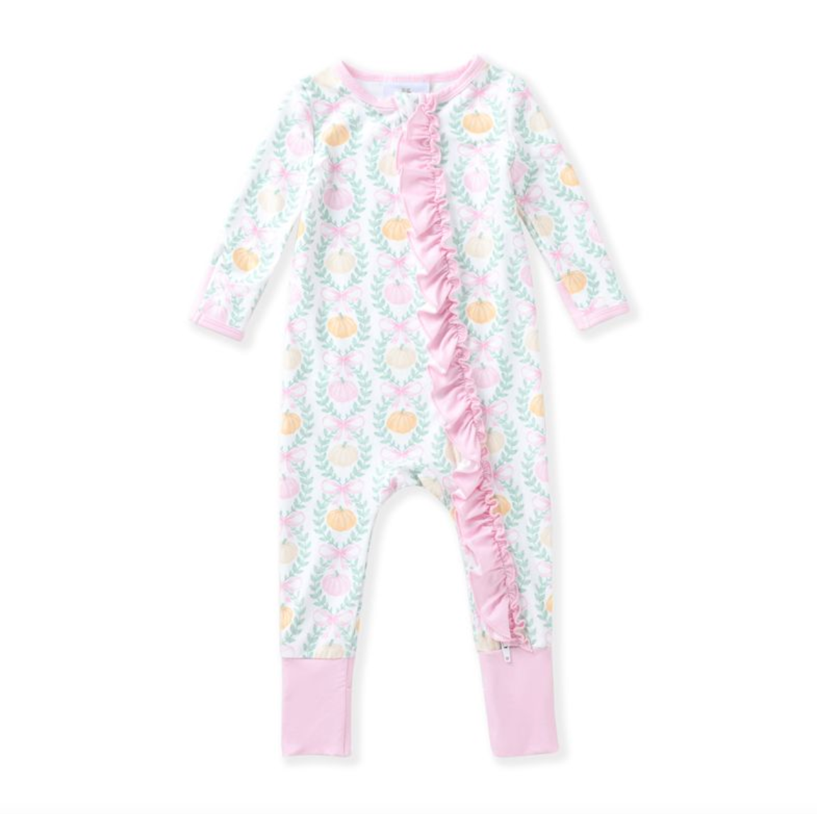 Layette Zipper Sleeper - Pumpkin