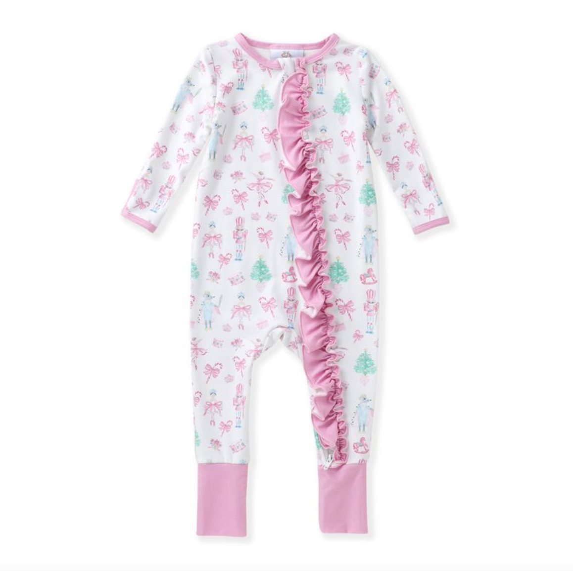 Butterknit Layette Zipper Sleeper - Nutcracker