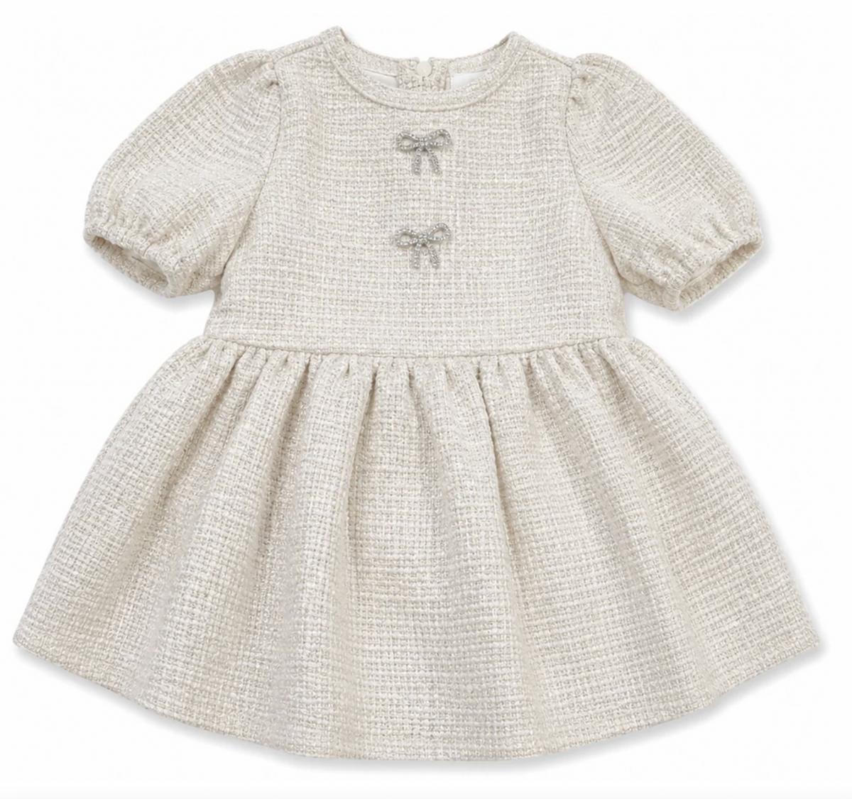 Ivory Tweed Dress