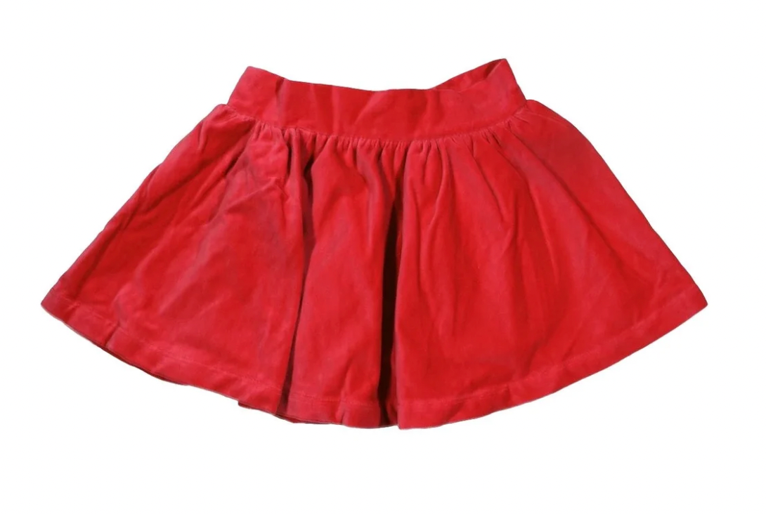 Red Velvet Skirt