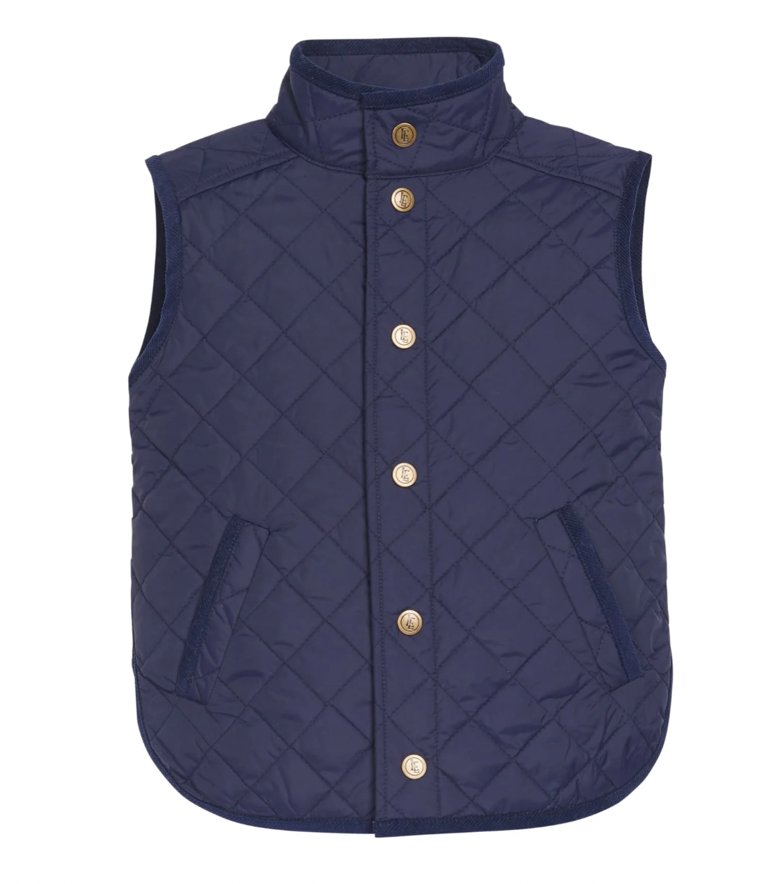 Classic Quilted Vest Navy