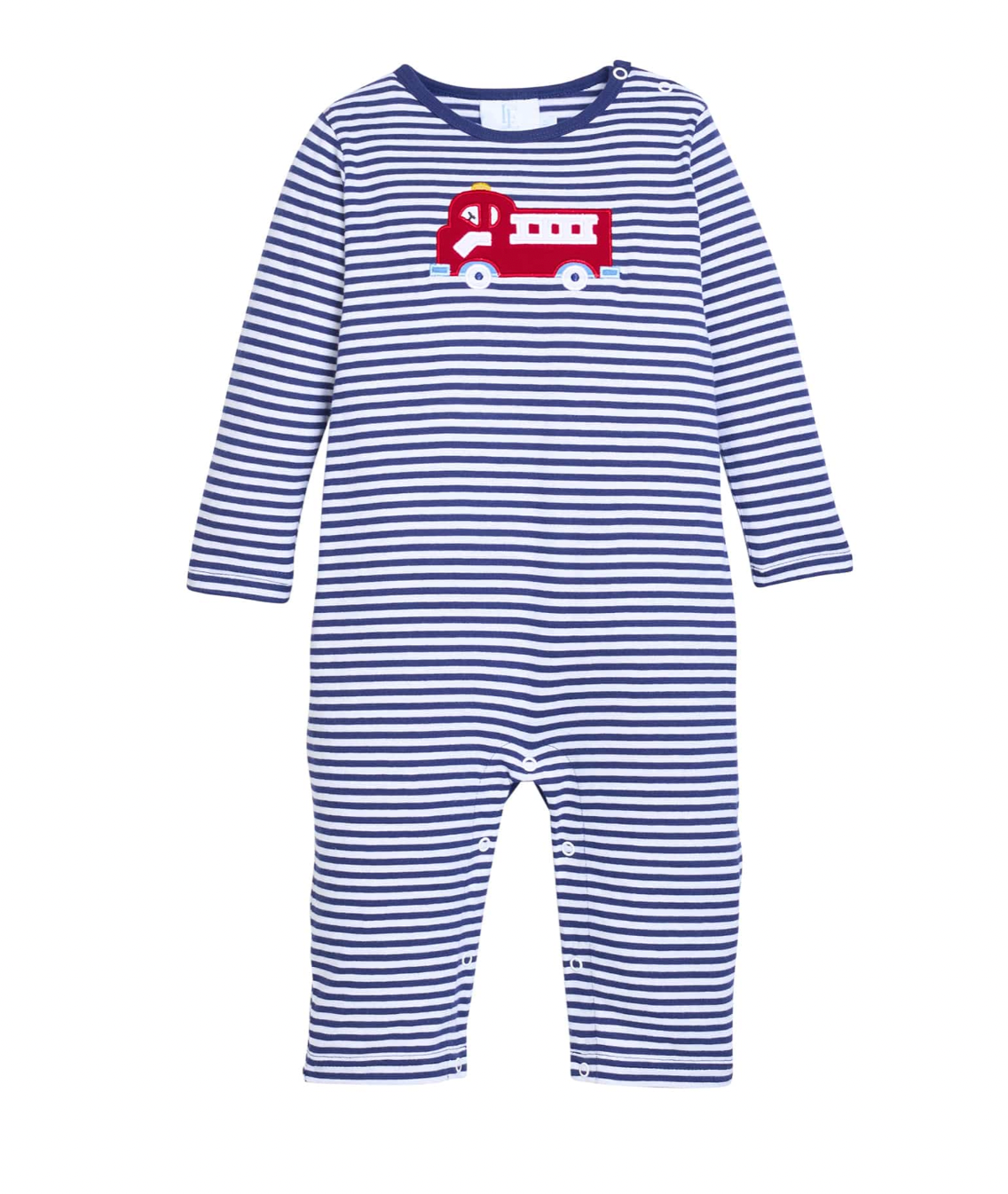 Appliqué Romper Fire Truck