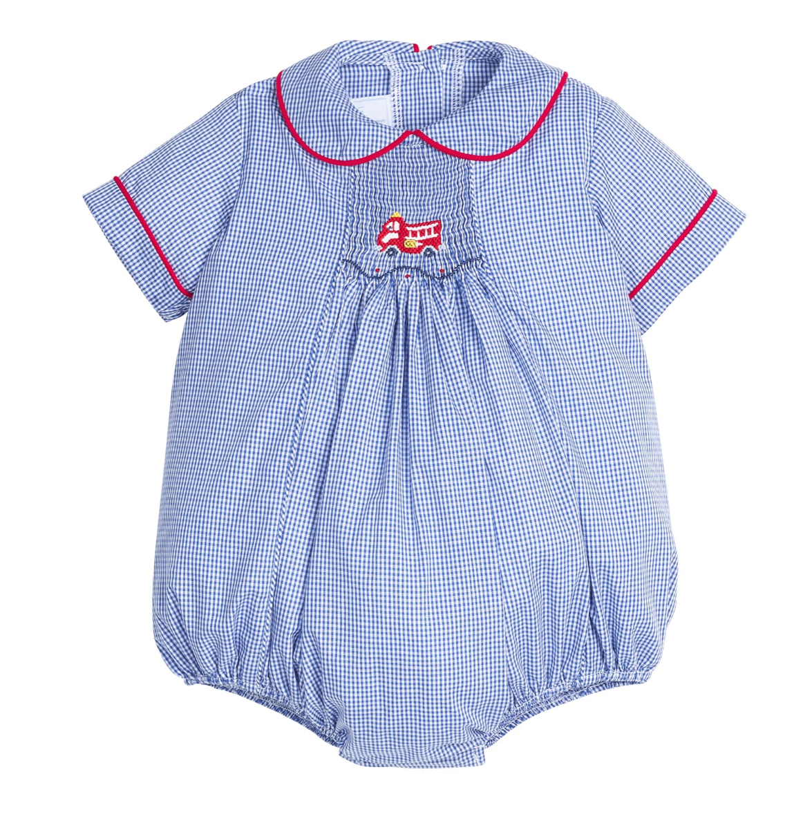 Chest Smocked Bubble Fire Truck