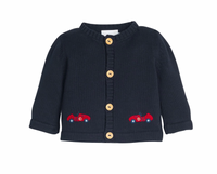 Crochet Cardigan Race Cars
