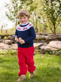 Fire Truck Fair Isle Sweater