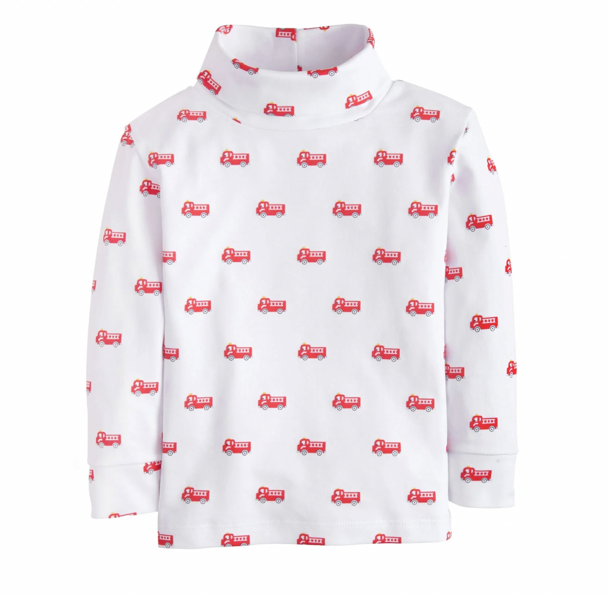 Printed Turtleneck Fire Truck