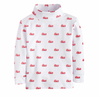 Printed Turtleneck Fire Truck