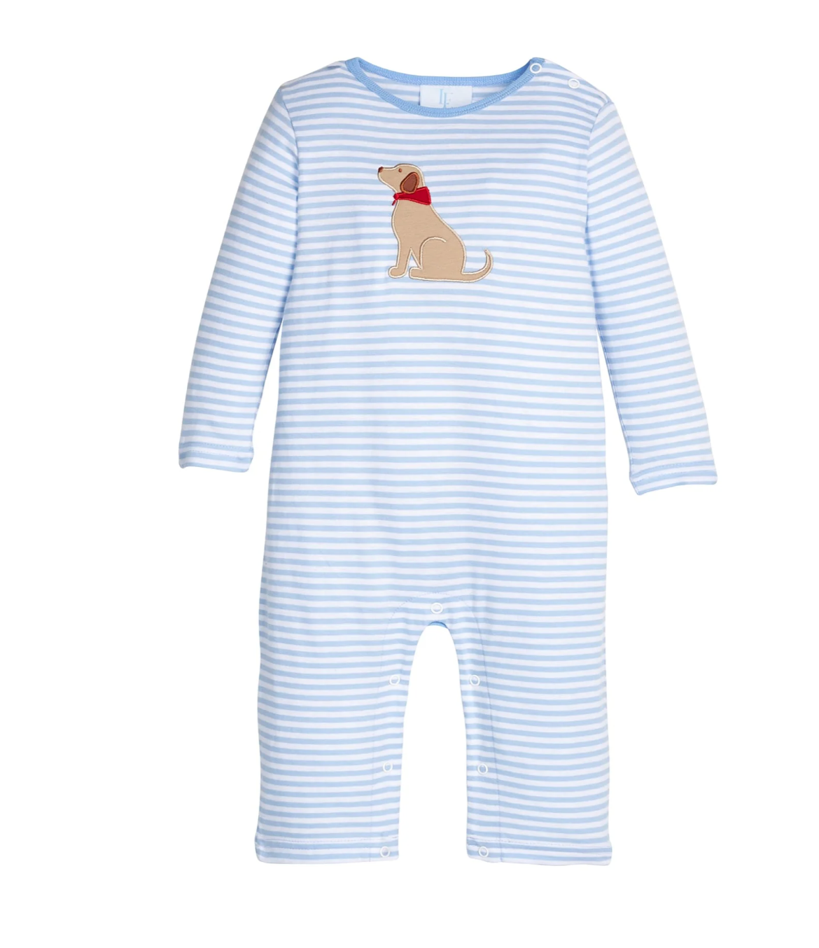 Appliqué Romper  Seated Lab puppy