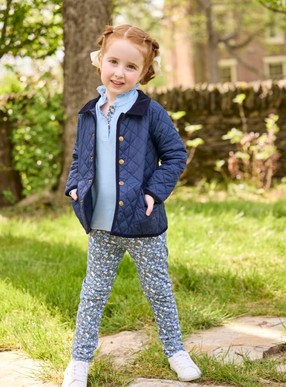 Classic Quilted Jacket Navy