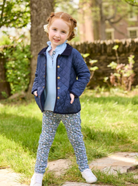 Classic Quilted Jacket Navy