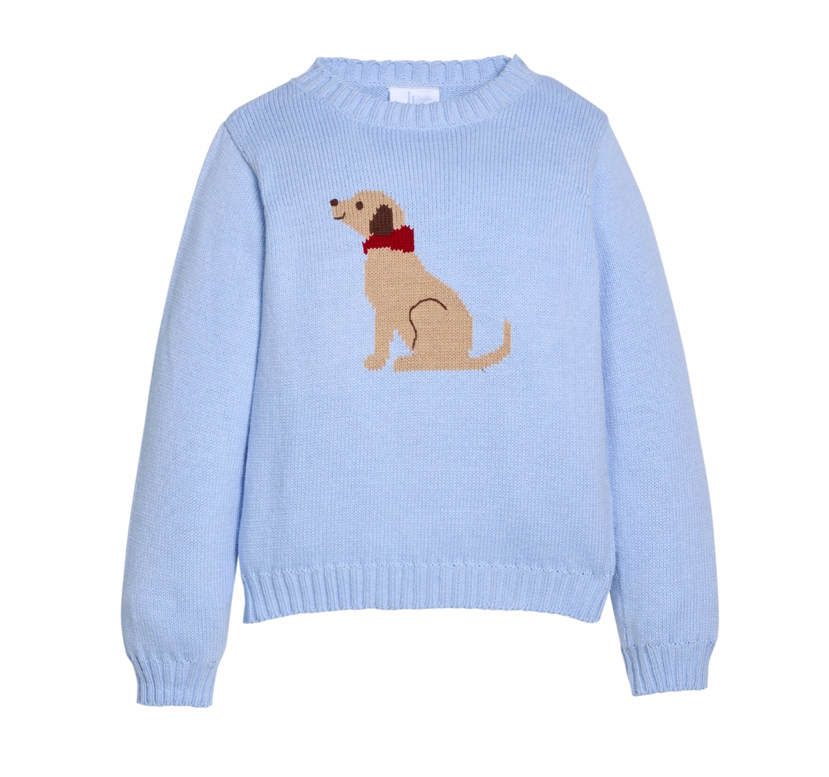 Intarsia Sweater- Seated Lab shirt