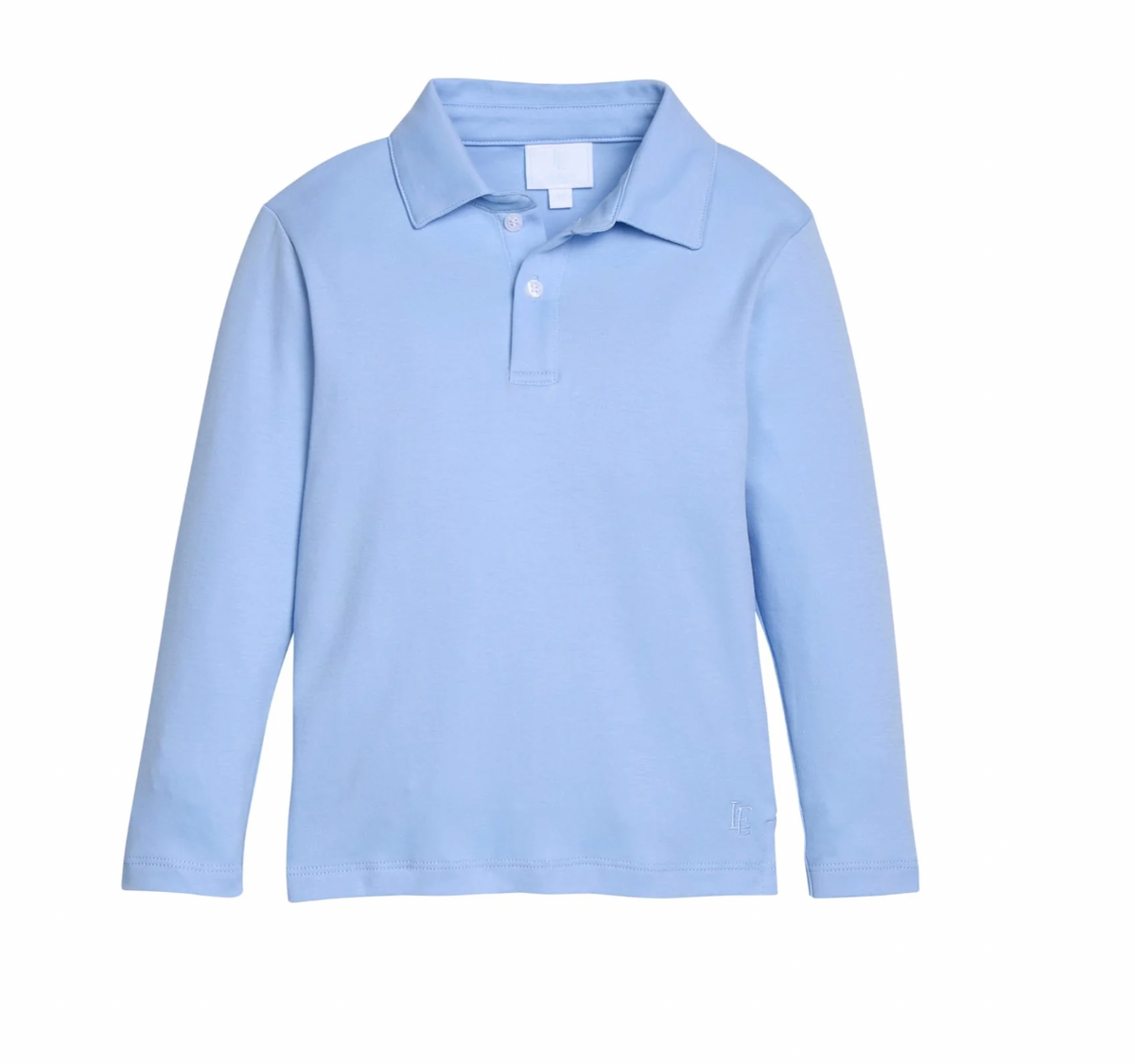 Long Sleeve Polo Light Blue
