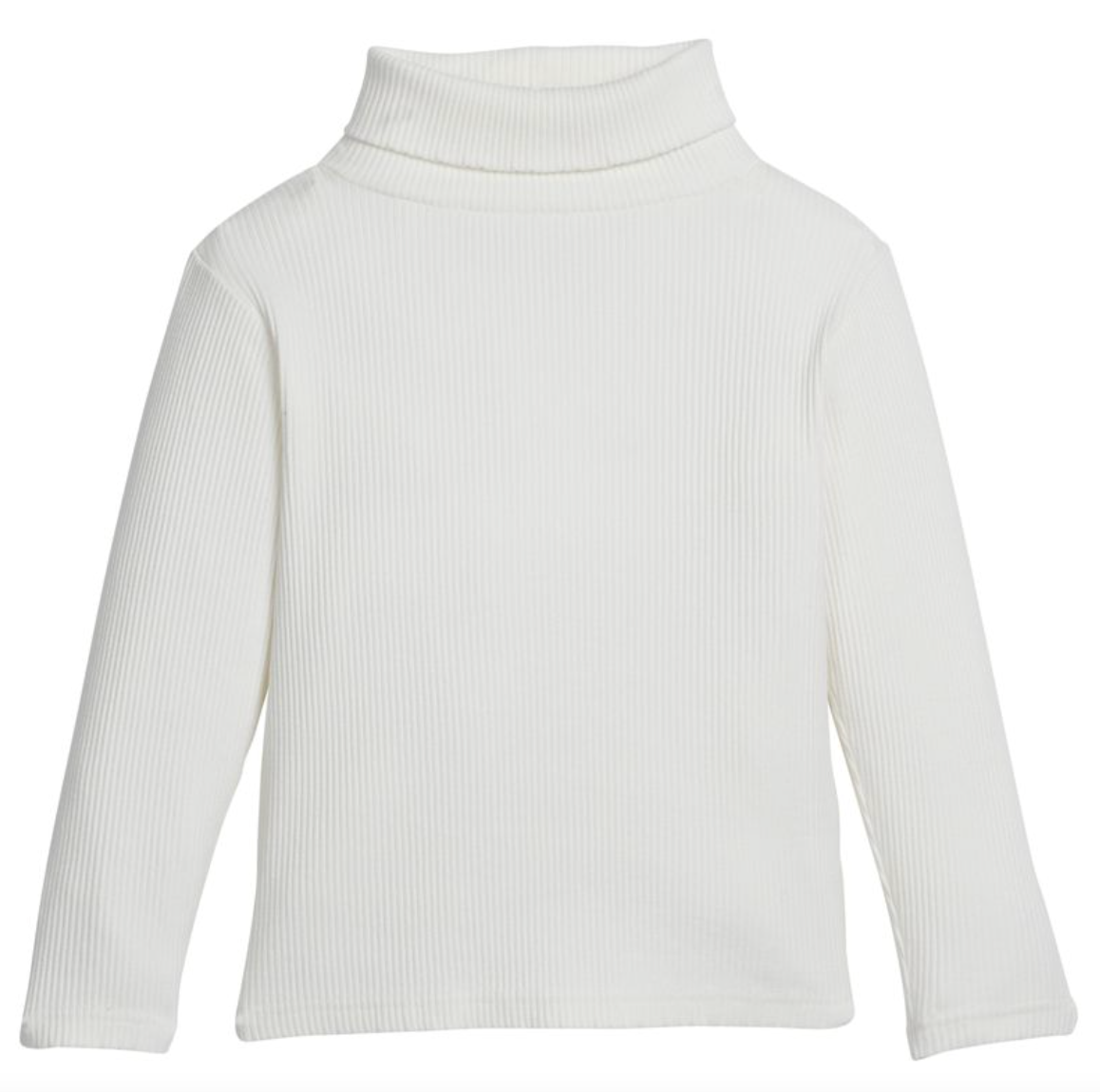 Solid Ribbed Turtleneck - Ivory