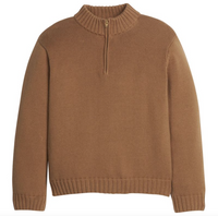 Quarter Zip Sweater - Chestnut