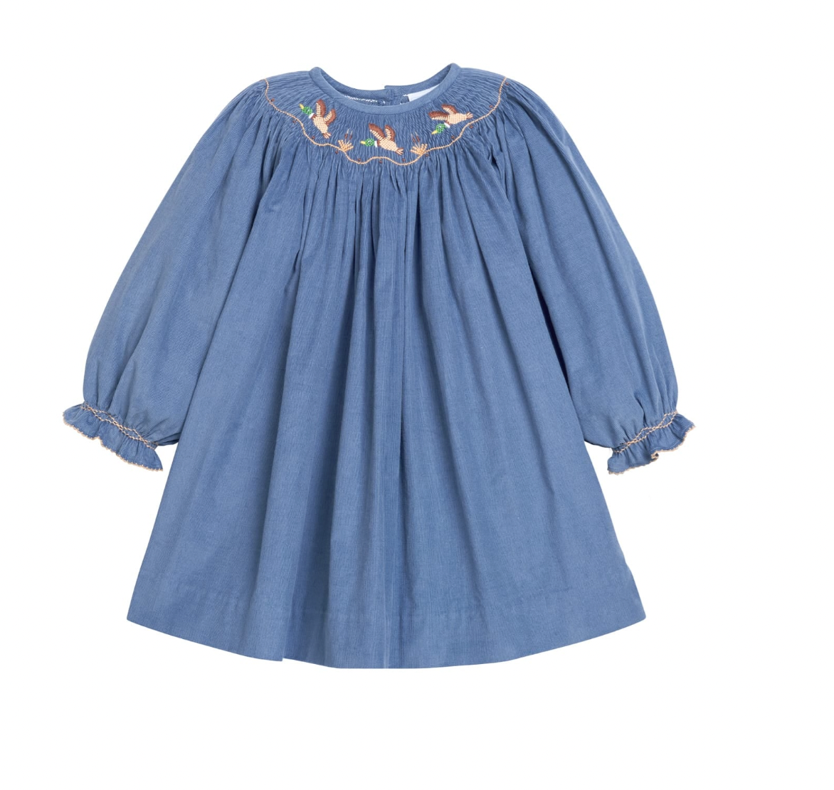 Flying Mallerd Smocked Bishop Dress