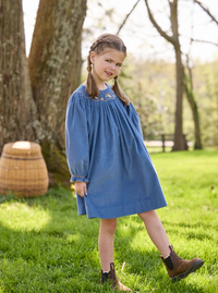Flying Mallerd Smocked Bishop Dress