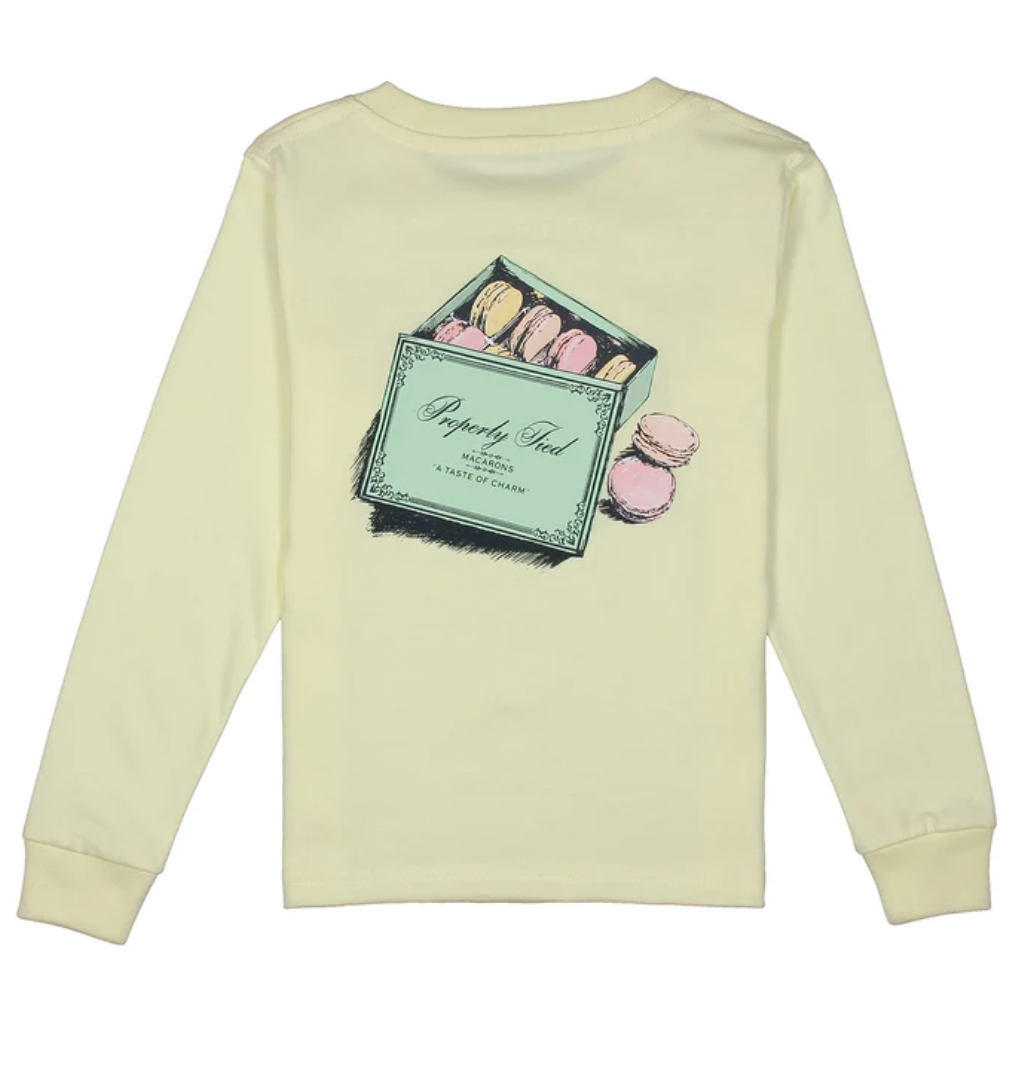 Girls Macarons LS Light Yellow