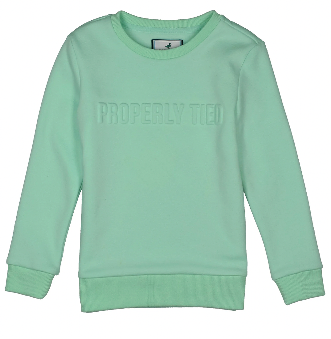 Girls Roxie Sweatshirt Sea Glass
