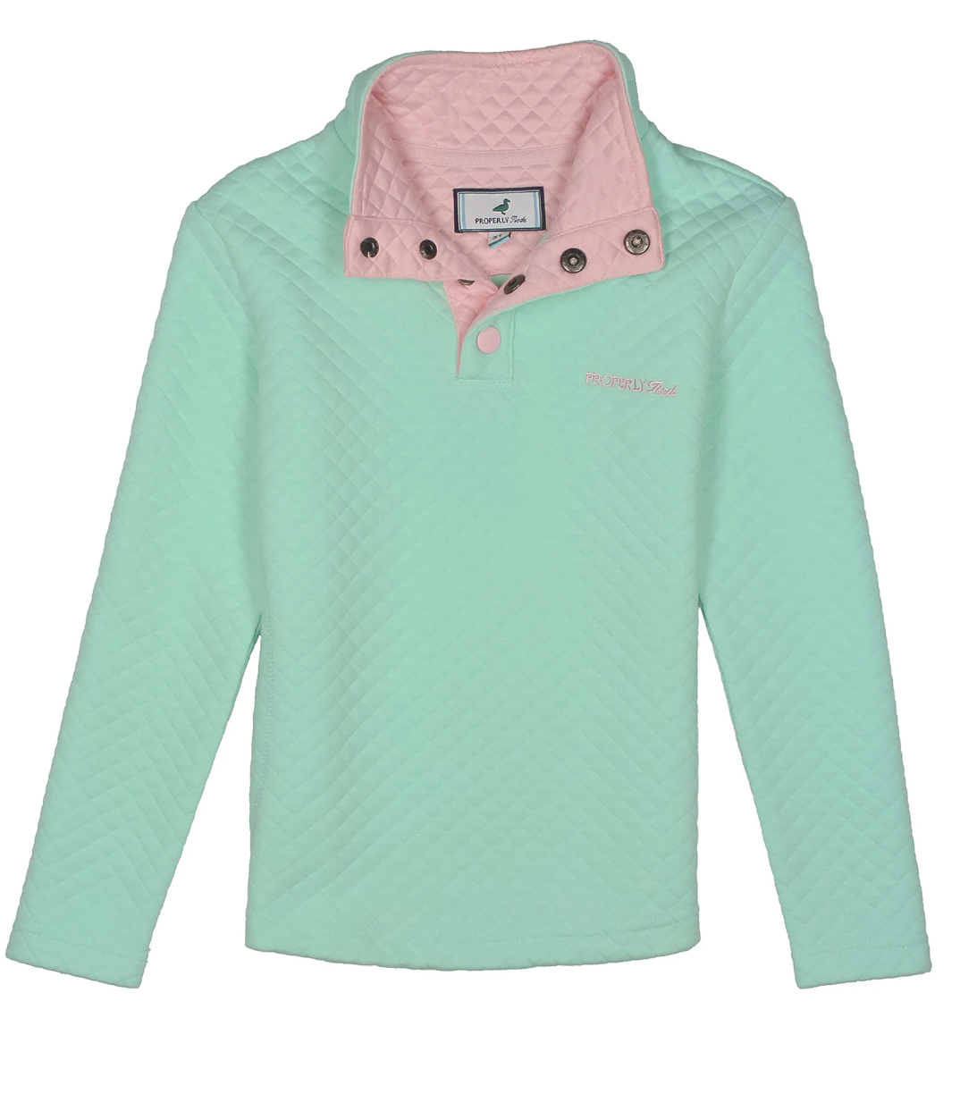Girls Social Pullover Seafoam