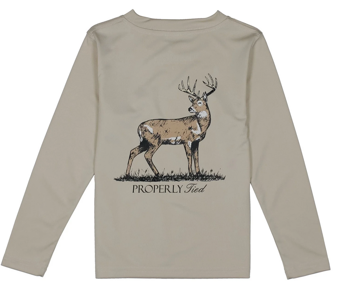 Boys Performance LS Whitetail Linen