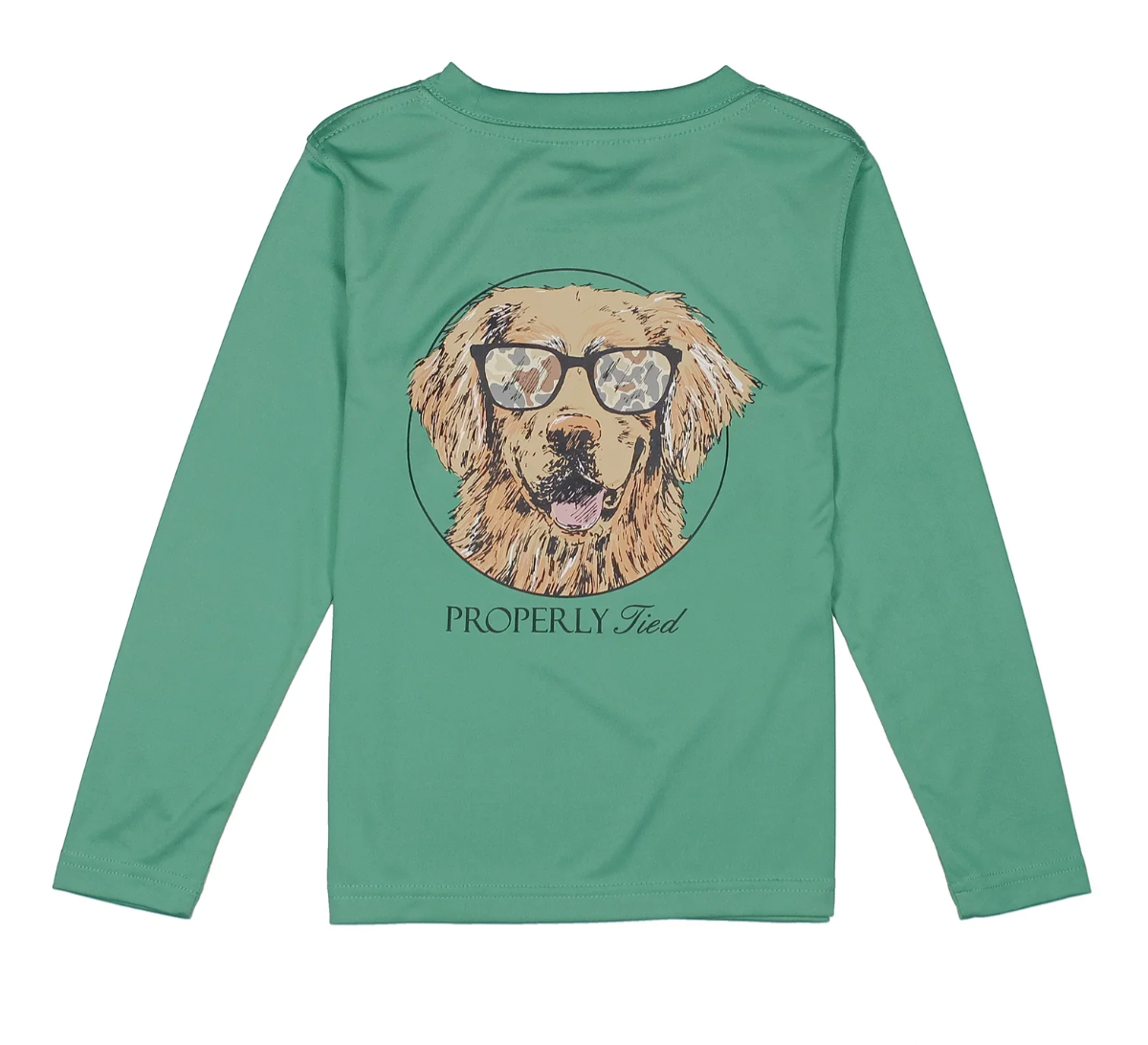 Boys Per Tee LS  Camo Companion Ivy