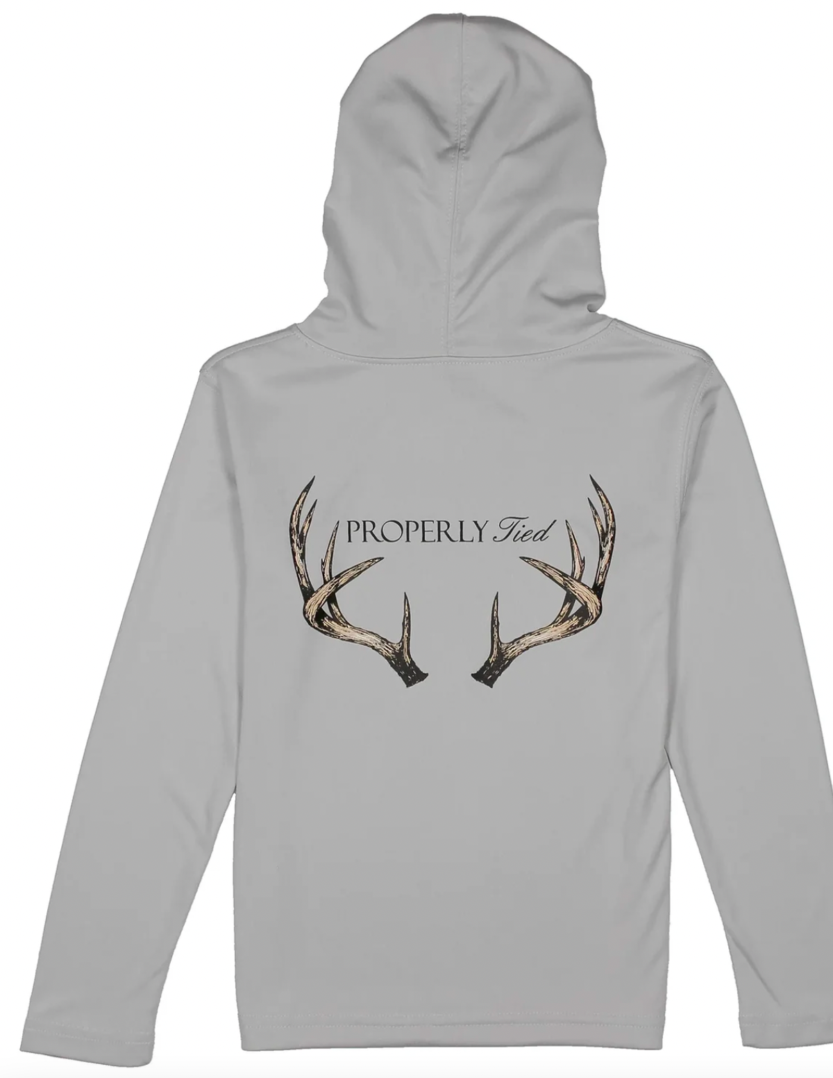 Boys Shade performance Hoodie Vintage Antler Ice Grey