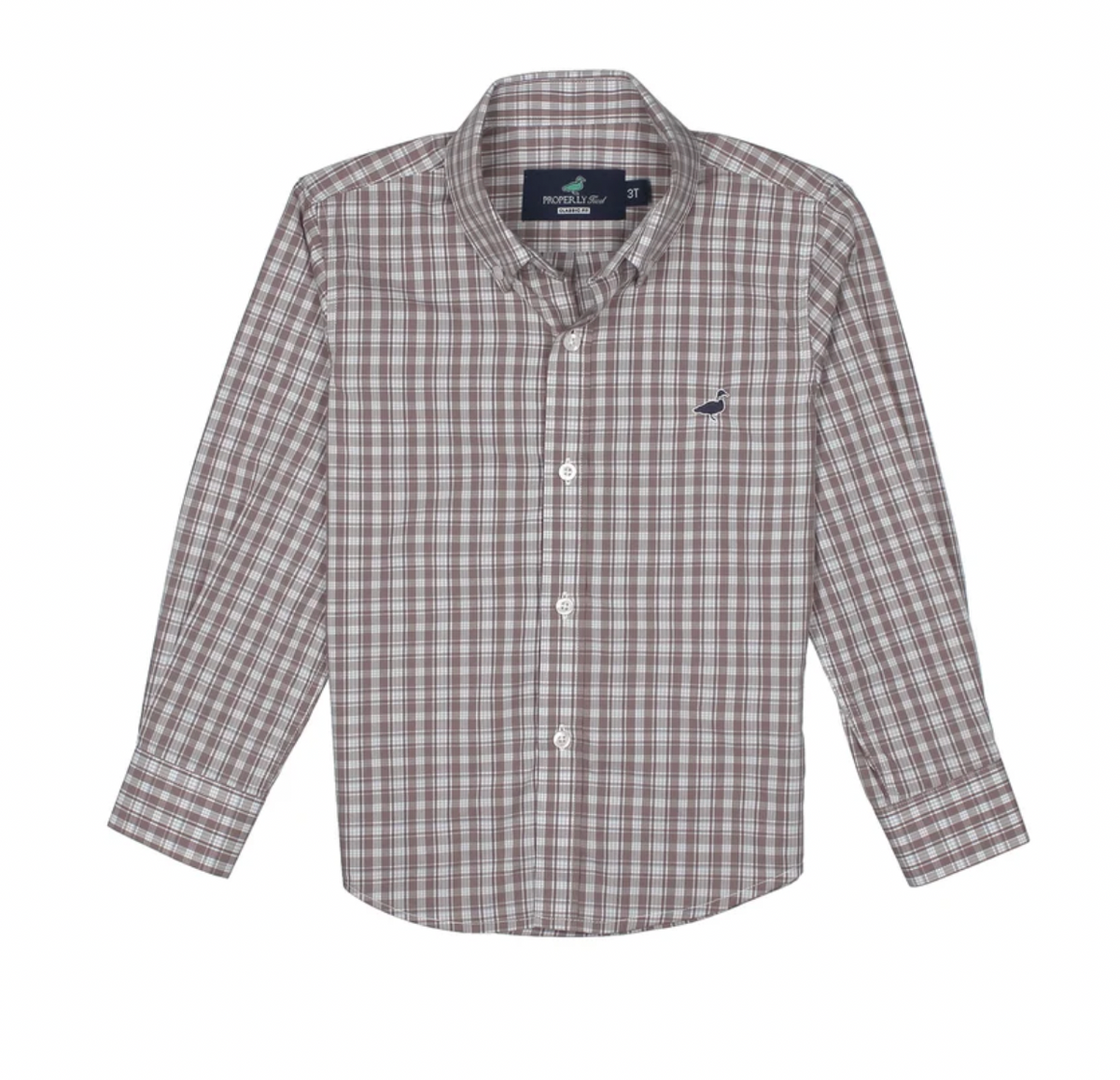 Boys Seasonal Sportshirt Cobblestone
