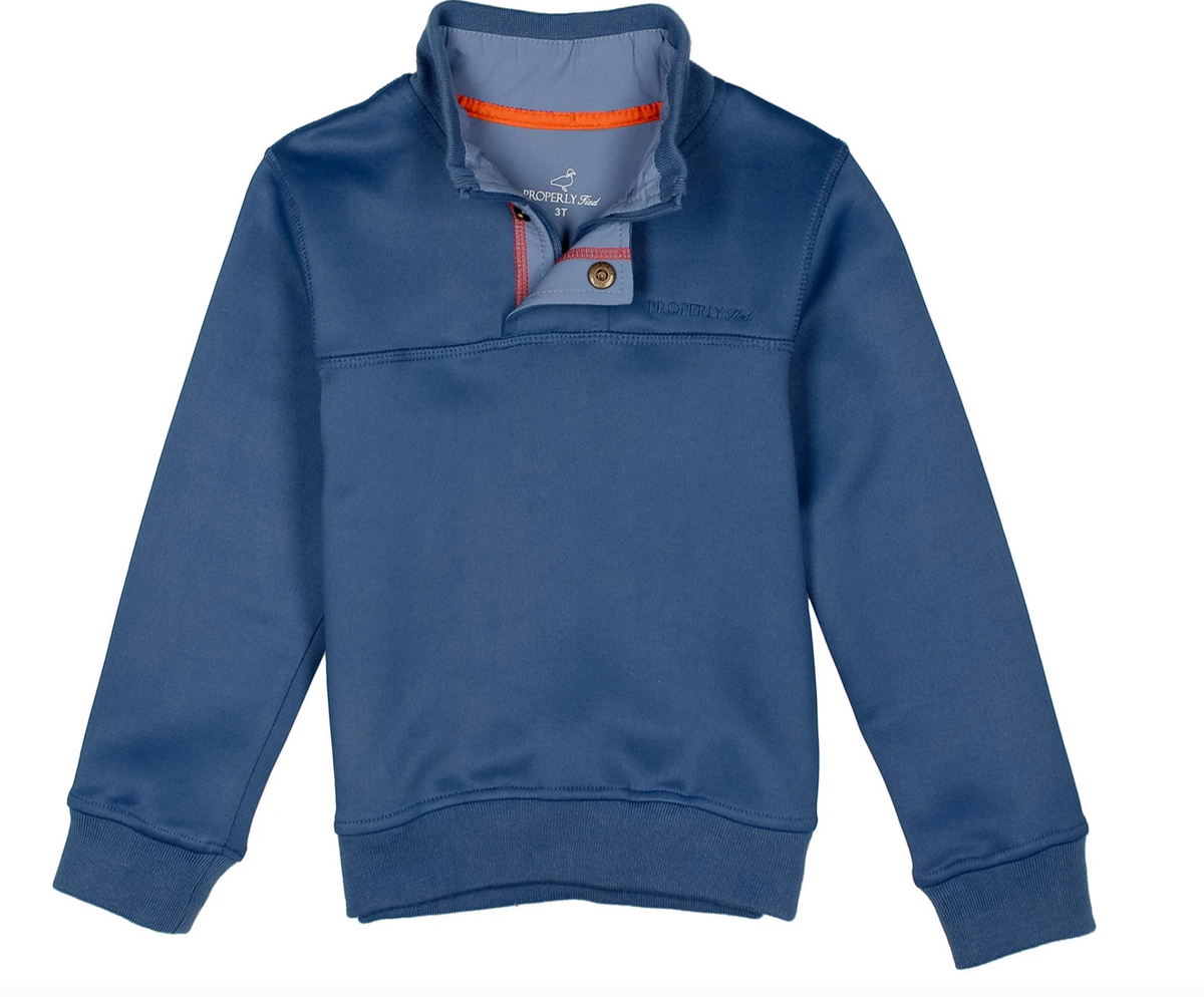 Boys Kennedy Pullover Stone Blue