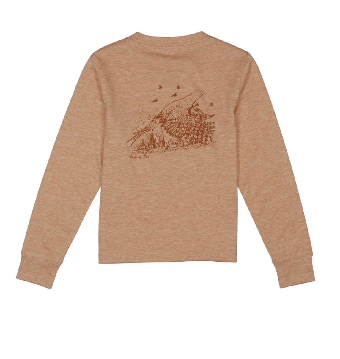 Boys Portland Pocket Tee LS Pheasant Ember