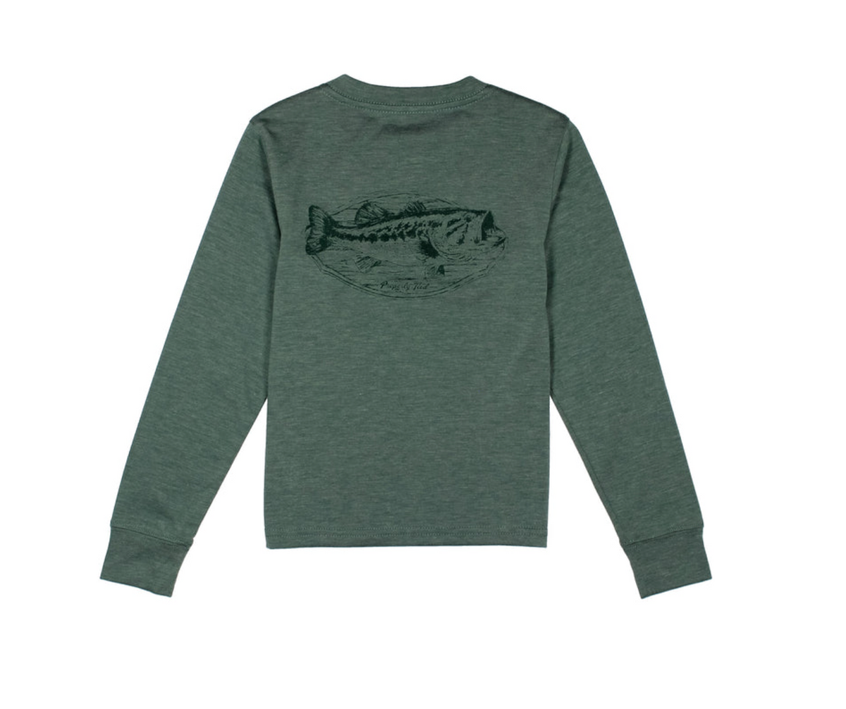 Boys Portland Pocket Tee LS Bass Mount Forest