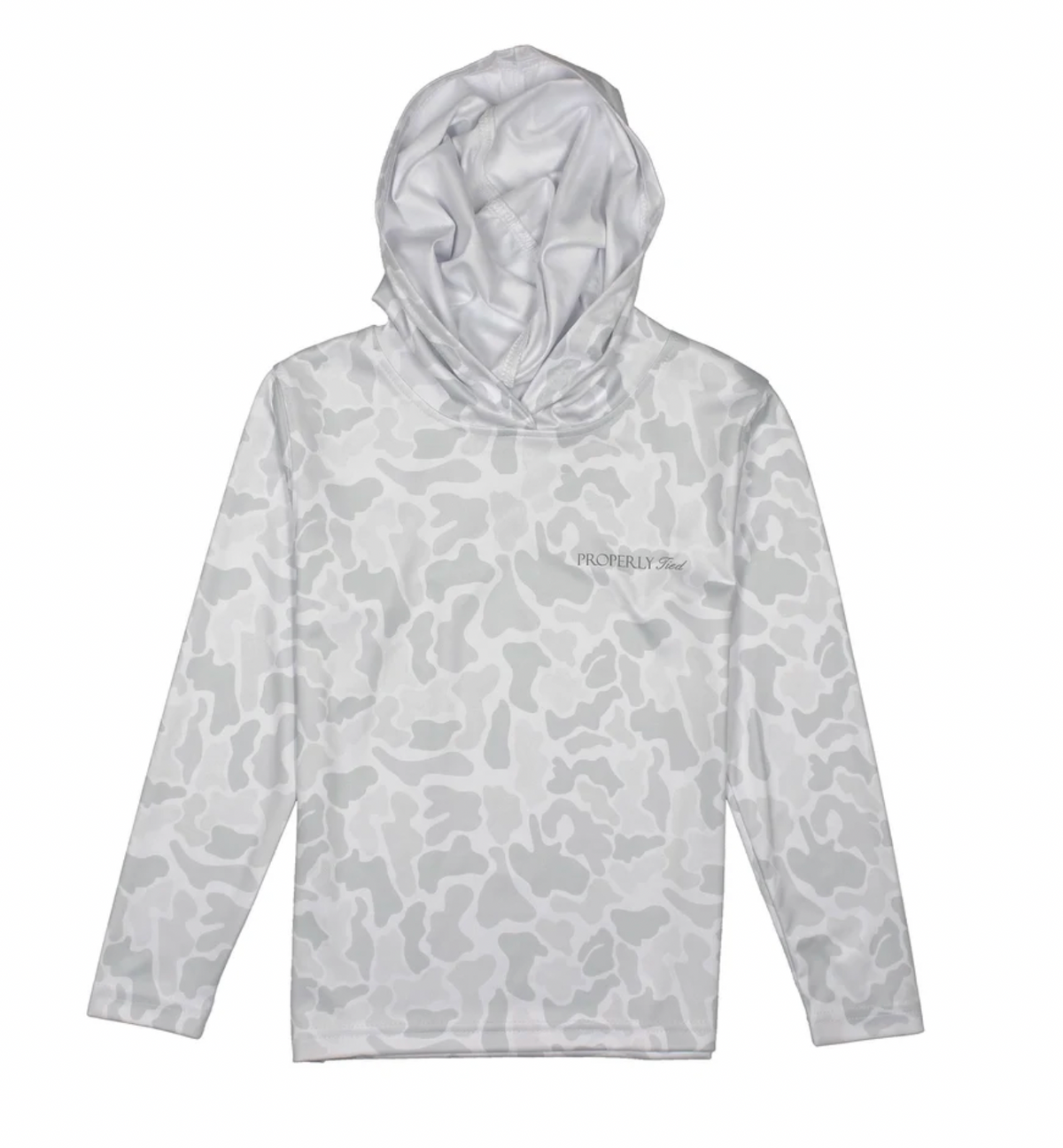 Boys Sportsman Performance Hoodie Snow Camo