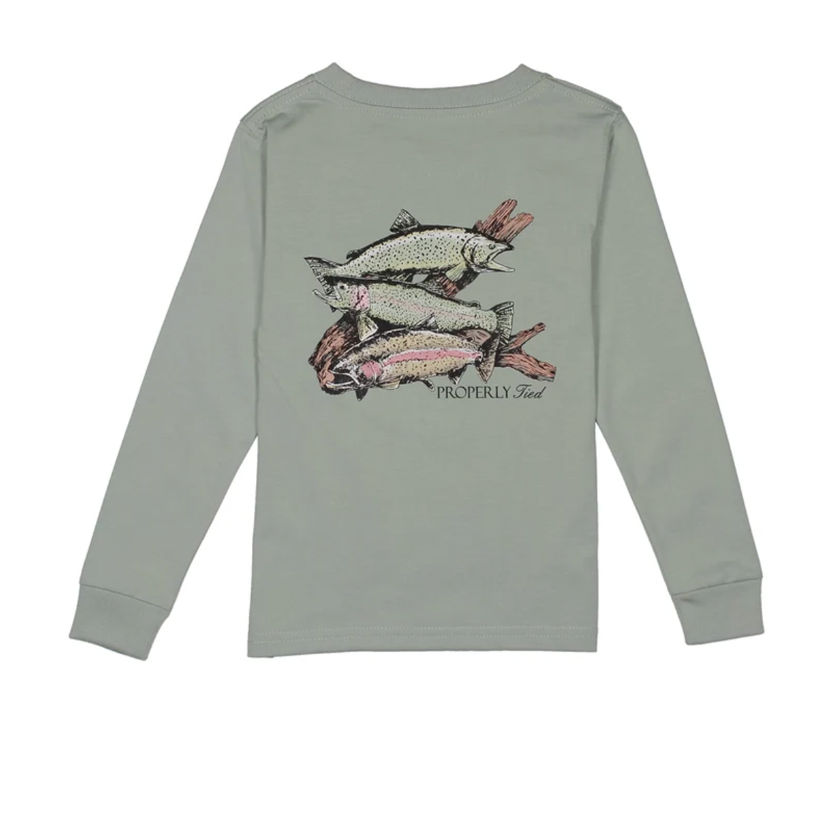 Boys Trout Trio LS Chrome Grey