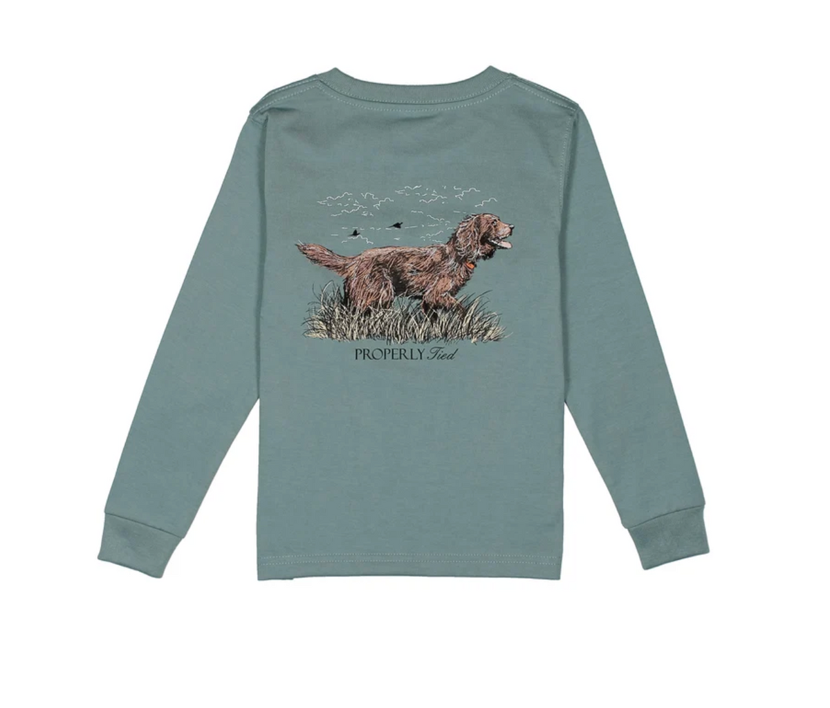 Boys Boykin LS Steel blue