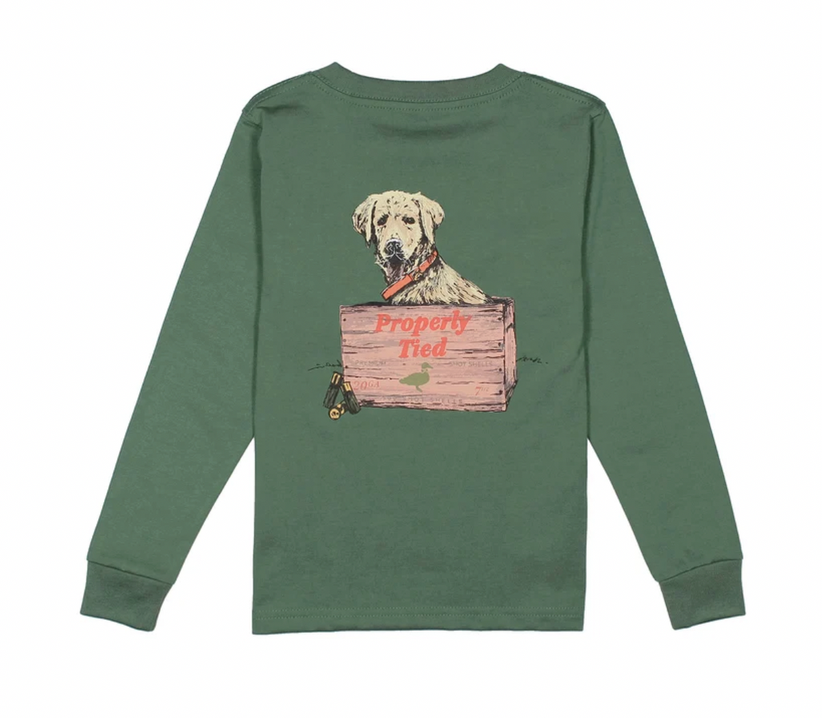 Boys Little Shot LS Fern Green