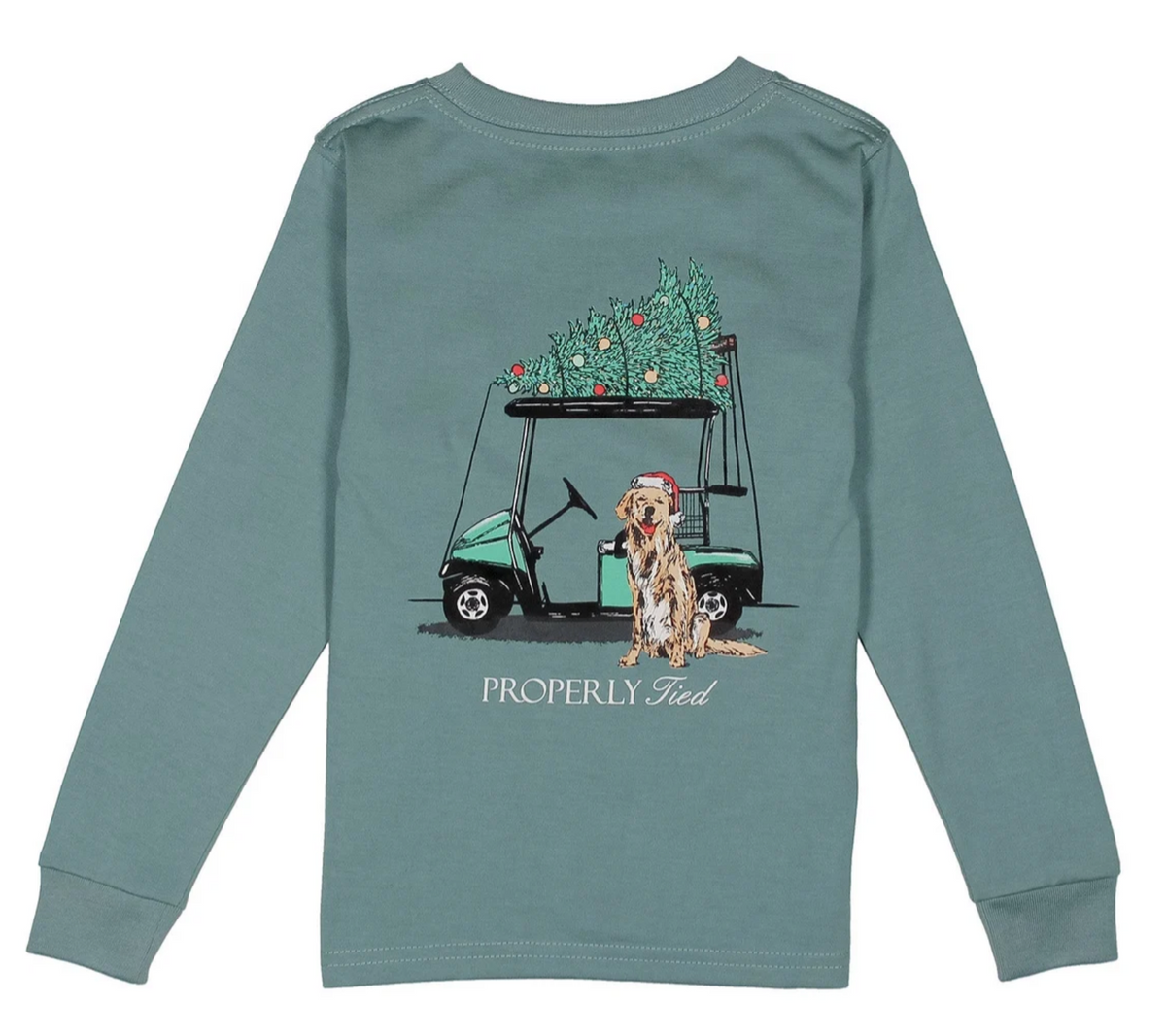 Boys Santa's Caddy LS Steel Blue