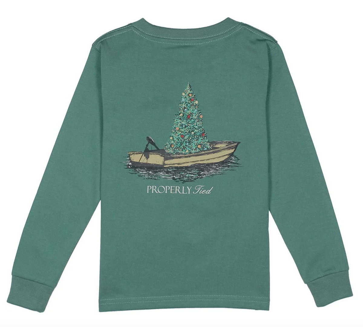 Boys Jolly Boat LS Marine Green