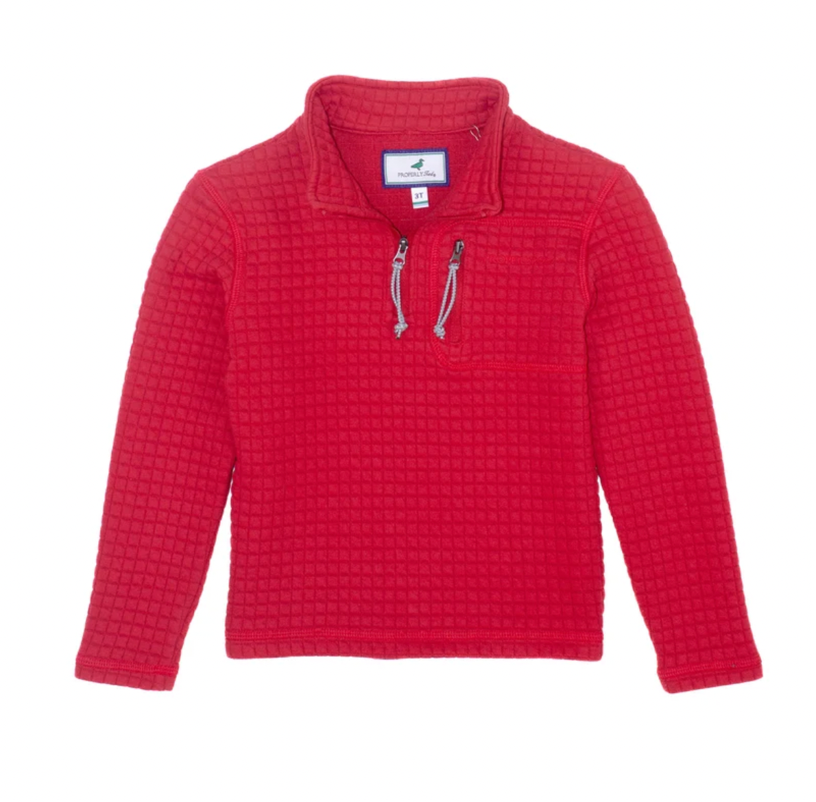 Boys Delta Pullover True Red
