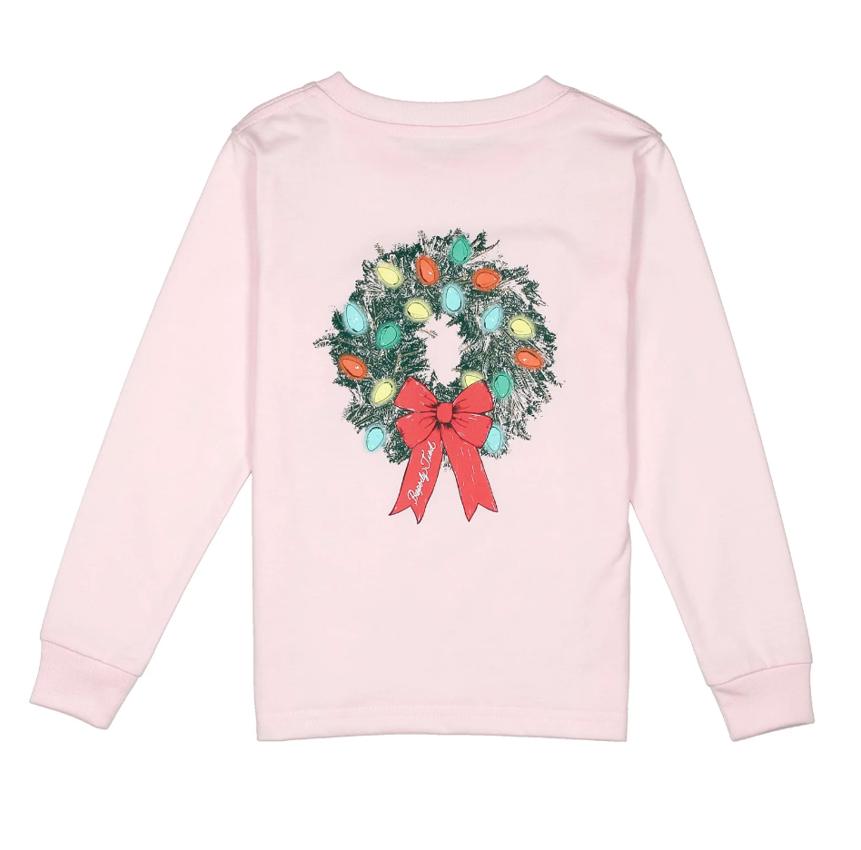 Girls Wreath LS Rose