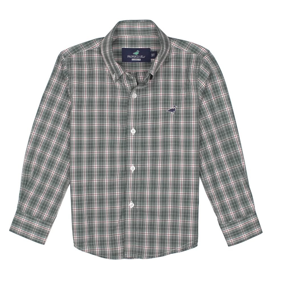 Boys Seasonal Sportshirt Mistletoe