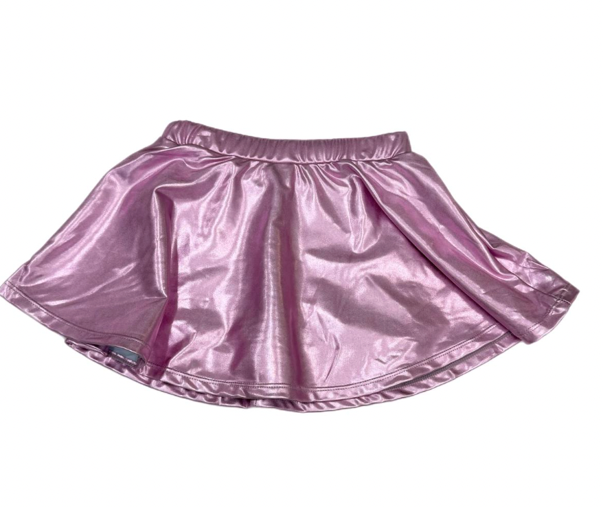 Metallic Pink Skort