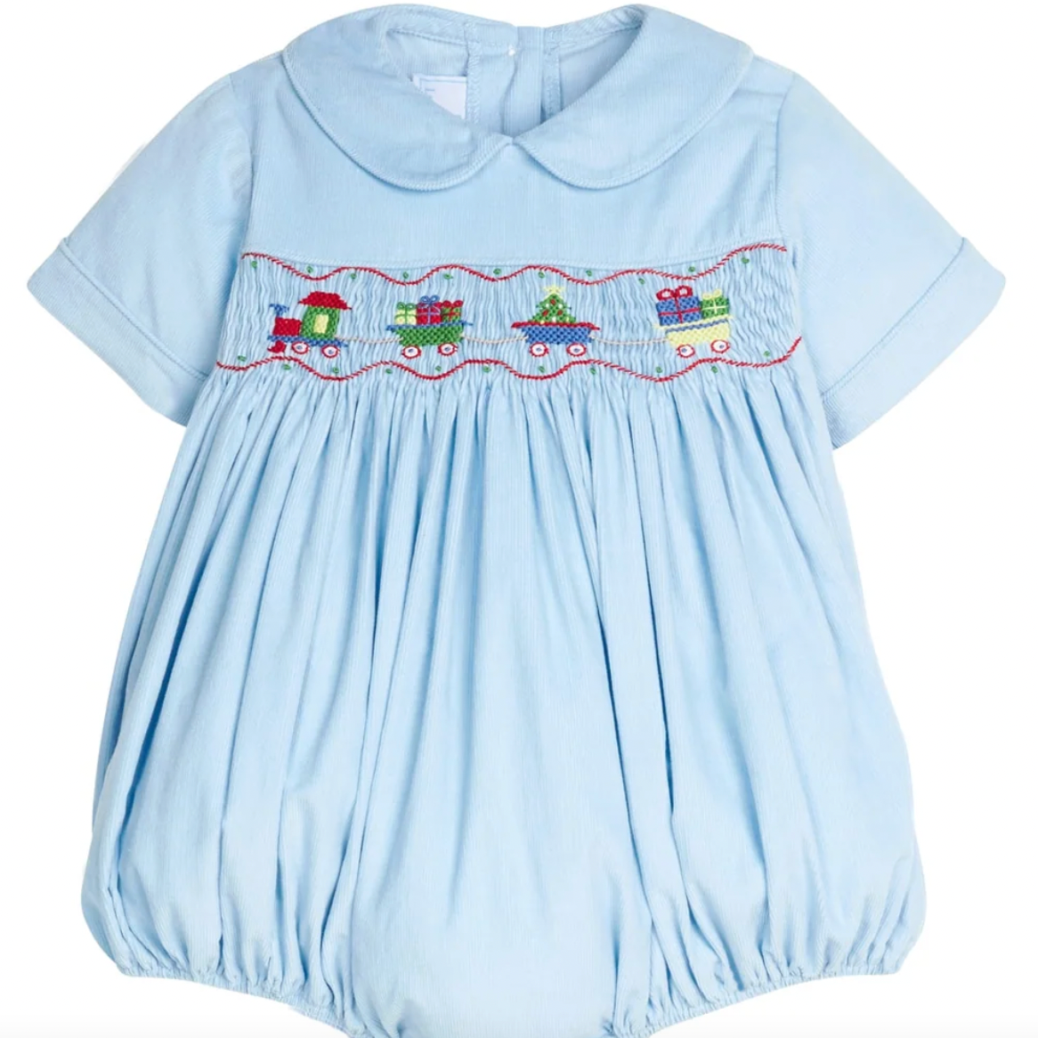 Smocked Bubble Holiday Train