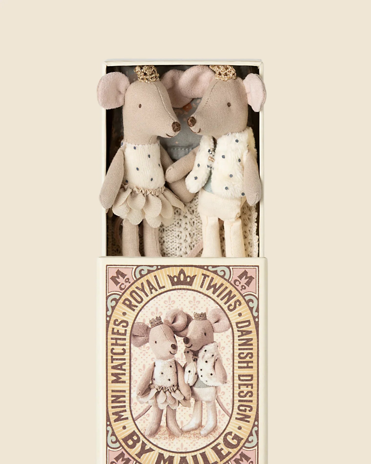Royal Twin Mice - Little Sister & Brother in Matchbox