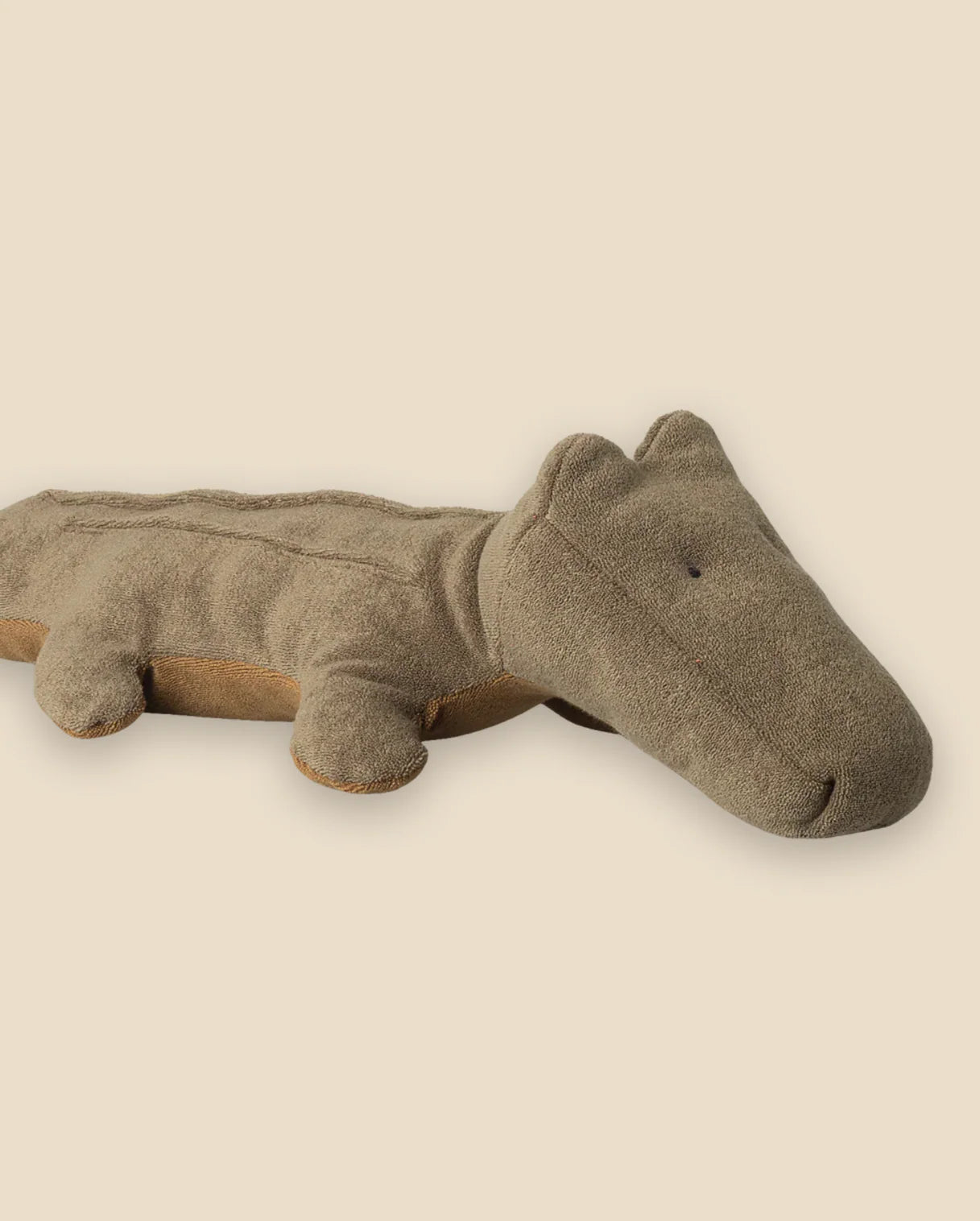 Maileg Safari Friends,Crocodile, Medium- Olive Green